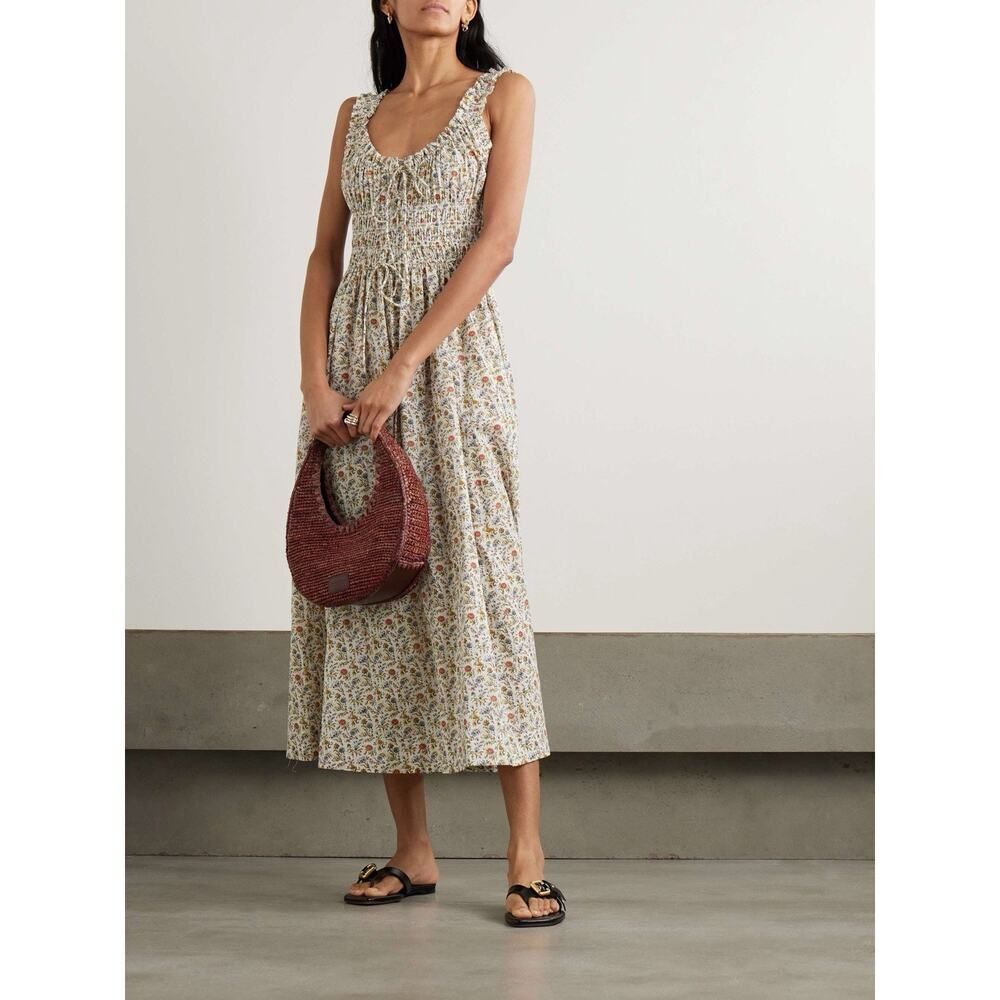 NWT DÔEN Emmaretta Dress Jardin Du Chateau Floral Organic Cotton XXL